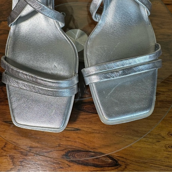 Caslon Paola Wedge Sandal in Silver metallic size 9.5 - Picture 7 of 16